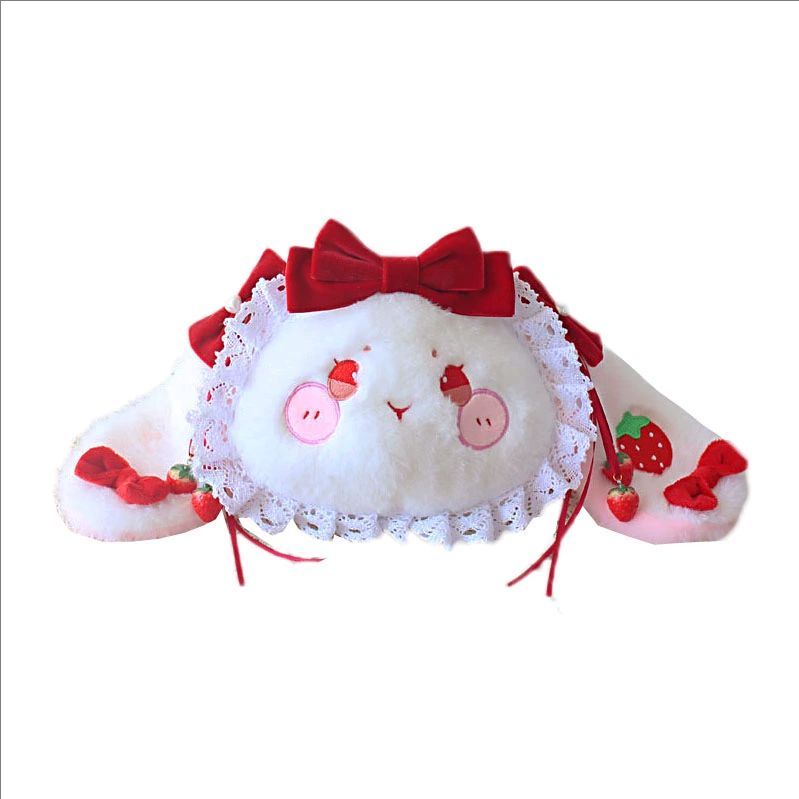 Women Accessories Bag - Lolita large-capacity soft girl strawberry rabbit