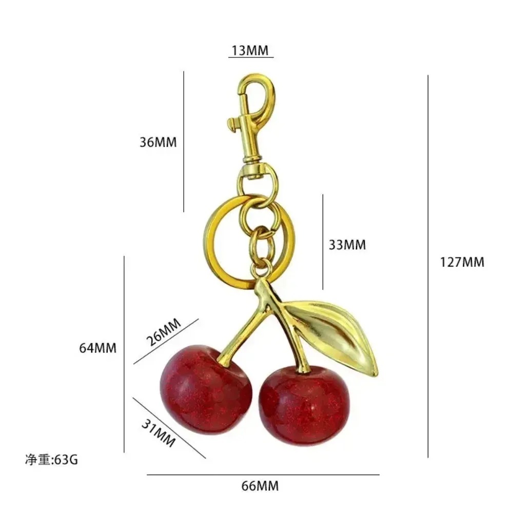 Women'S Accessories Coach - 1pc Trendy Crystal Cherry Bag Pendants,