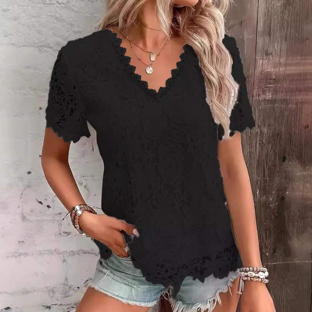 Summer Women's Shirt White Sho - đánh giá và giá Layered Necklace Set