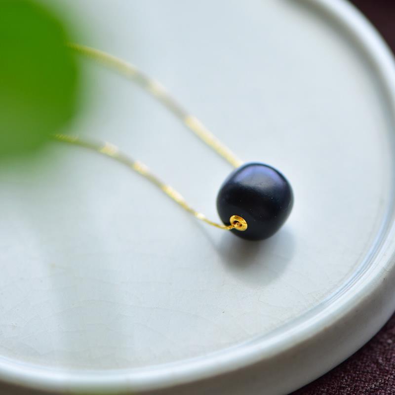 Classic minimalist black agate - đánh giá và giá Layered Necklace Set