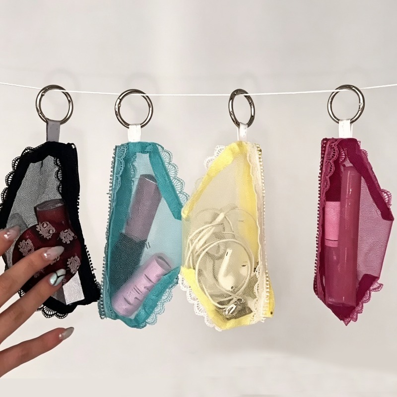 Briefs Shape Lace Trim Makeup  - đánh giá và giá Women Accessories Clearance
