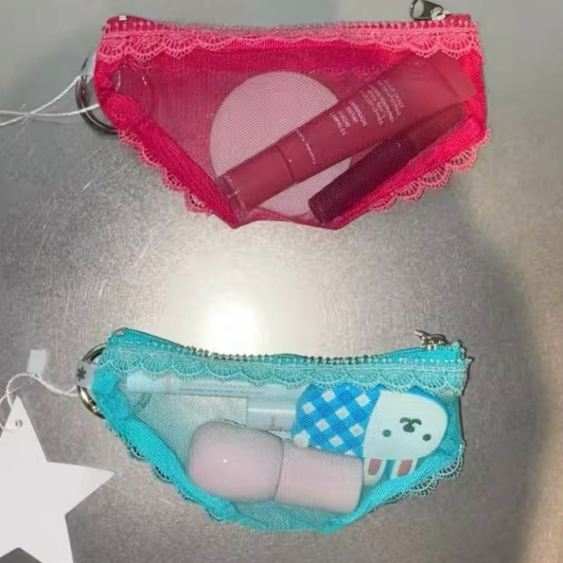 Briefs Shape Lace Trim Makeup  - đánh giá và giá Women Accessories Clearance