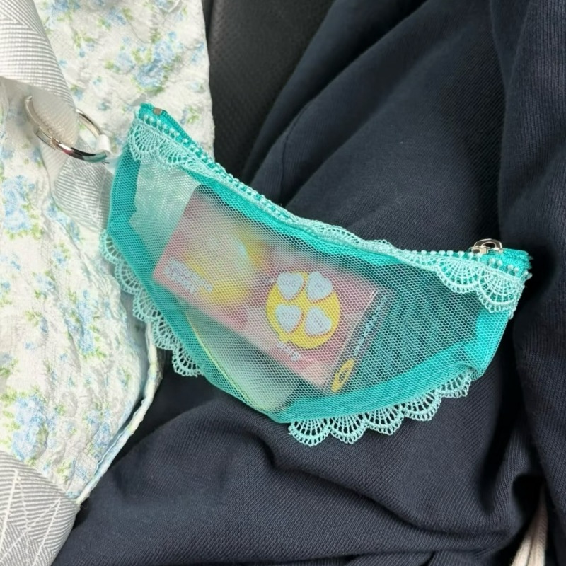 Briefs Shape Lace Trim Makeup  - đánh giá và giá Women Accessories Clearance