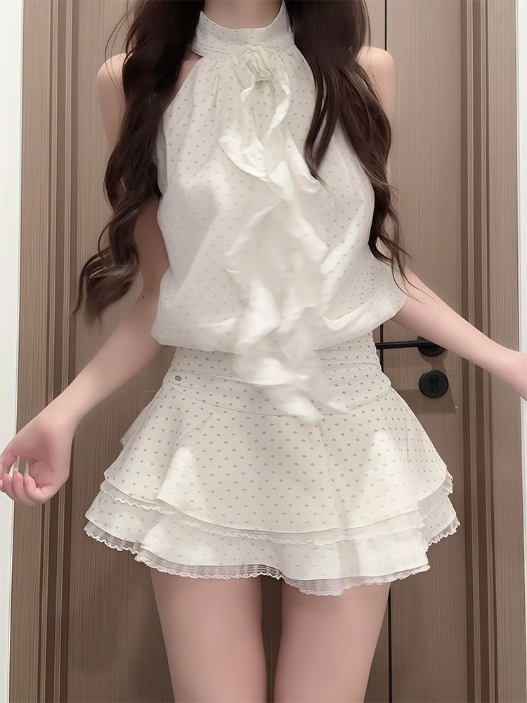 French Sweet Polka Dot 2 Piece - đánh giá và giá Layered Necklace Set