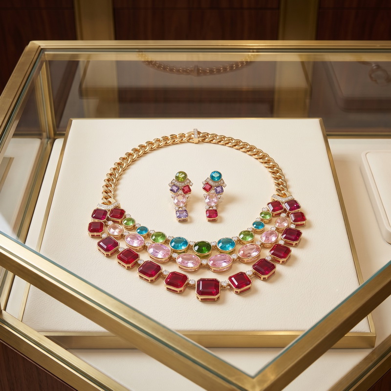 Europe America Style Earrings  - đánh giá và giá Layered Necklace Set