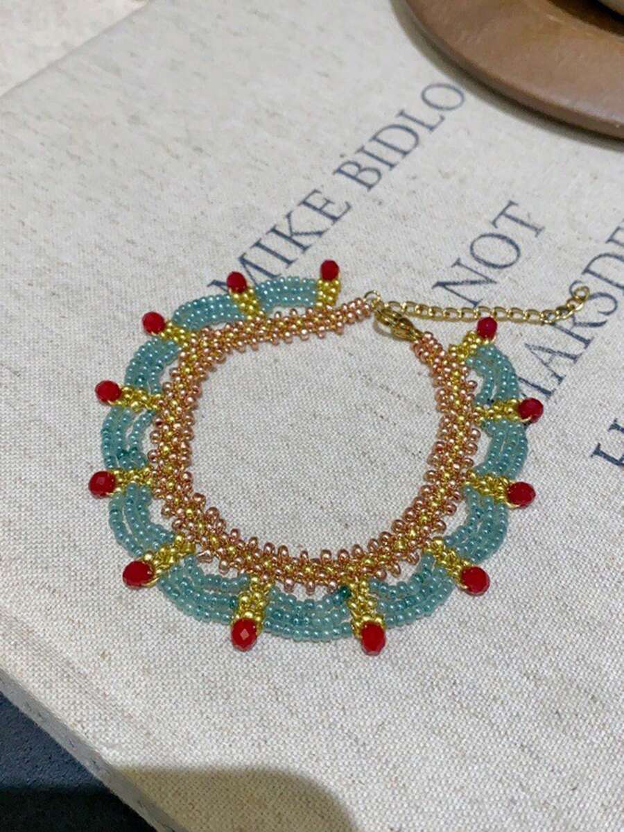 Handmade Multi-Layer Beaded Br - đánh giá và giá Layered Necklace Set