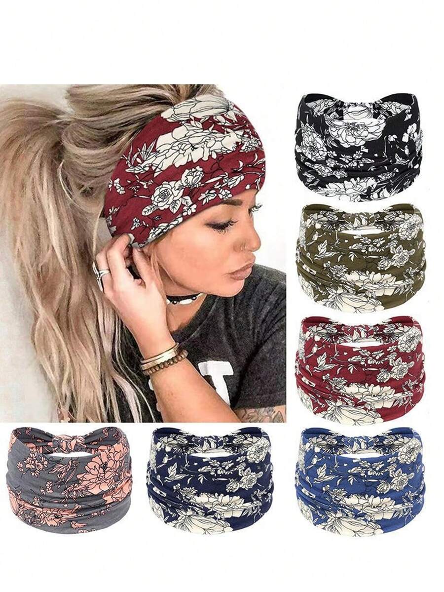 6pcs/Set Boho Style Wide Headb - đánh giá và giá Women'S African Accessories