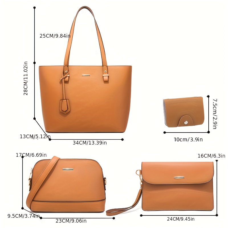 4pcs Fashion Women's Bag Sets  - đánh giá và giá Women'S Accessories For Suit