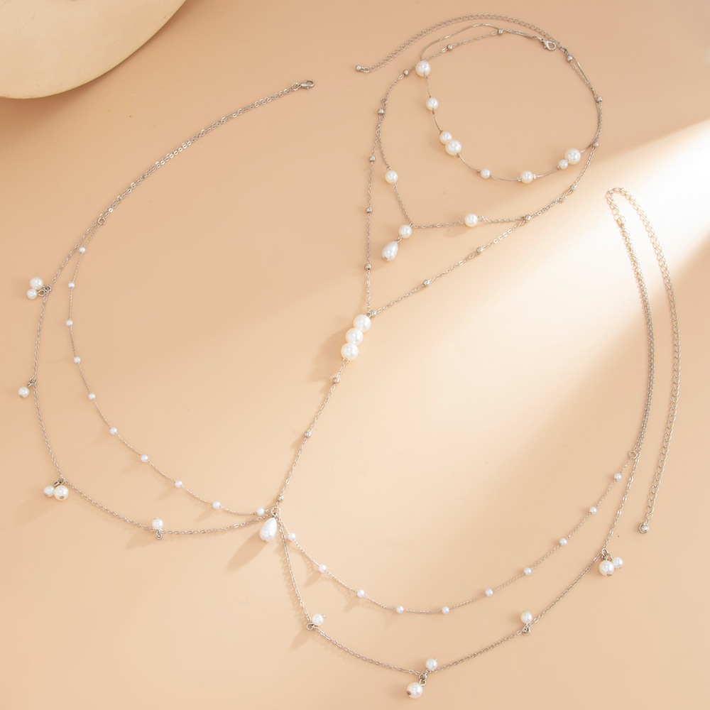 Multi Layer Imitation Pearl Ne - đánh giá và giá Layered Necklace Set
