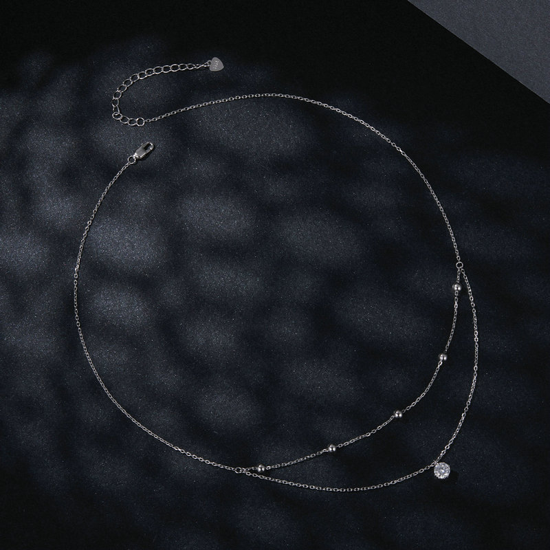 Bamoer U 0.5CT Moissanite Neck - đánh giá và giá Layered Necklace Set